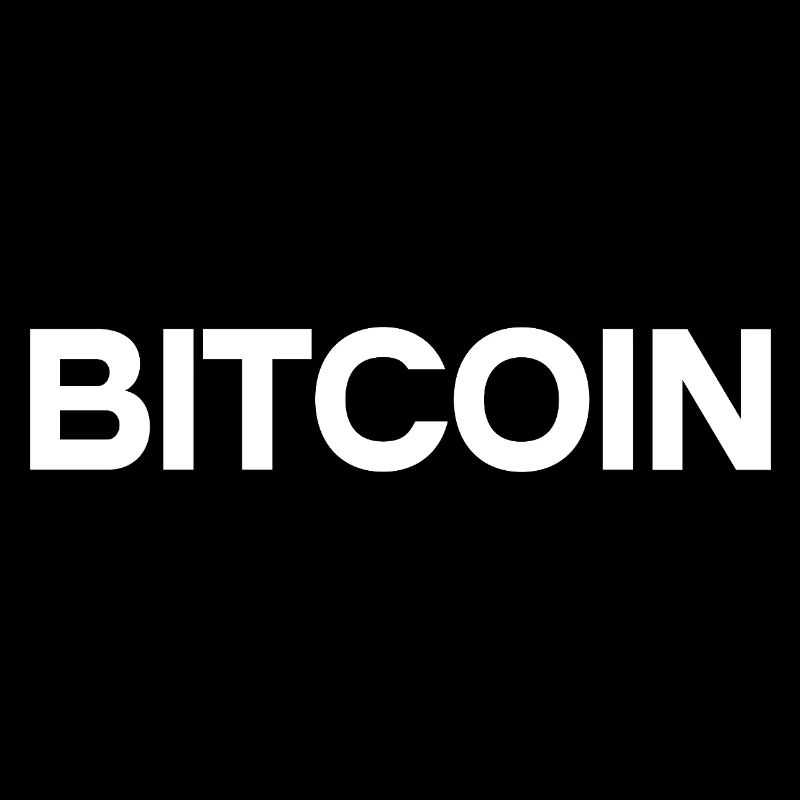 Bitcoin Statement – Minimal Typography