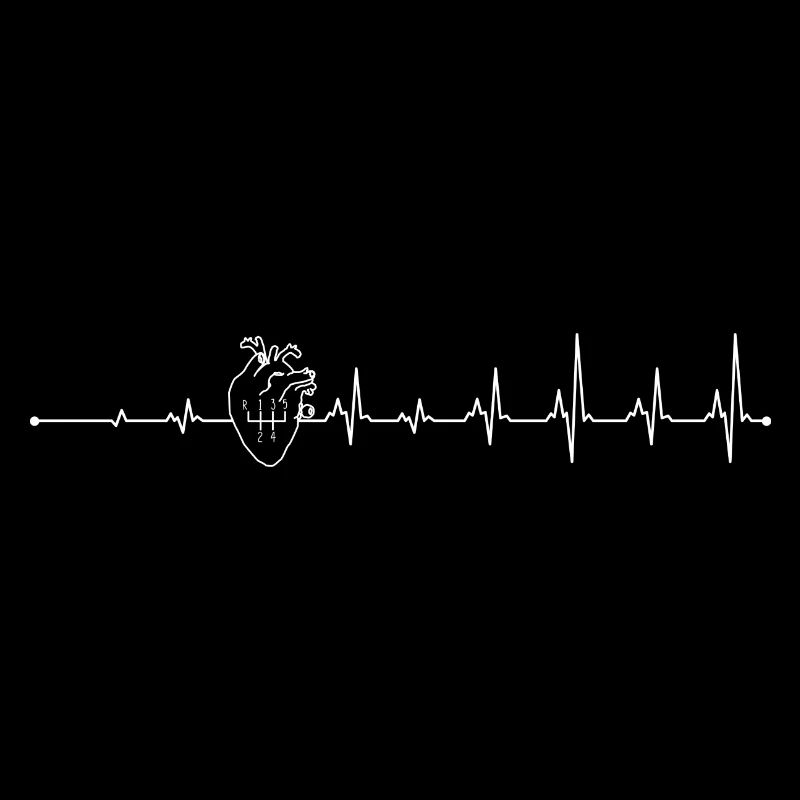 Pulse Heartbeat Line Sketch