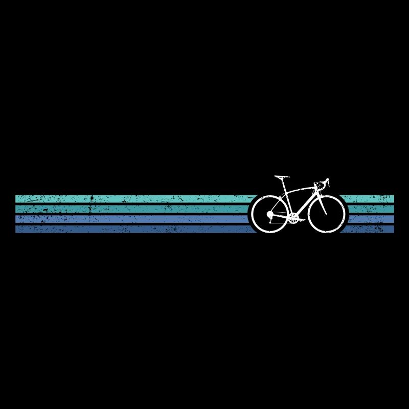 Vélo rayé imprimé rétro