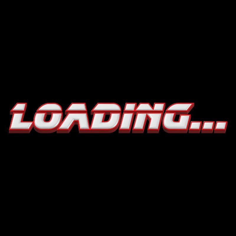 LOADING... – 3D Gamer Typography for Nerds & Gamers