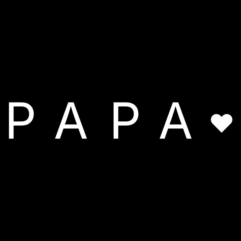 Dad with Heart – Minimalist Love Text Design