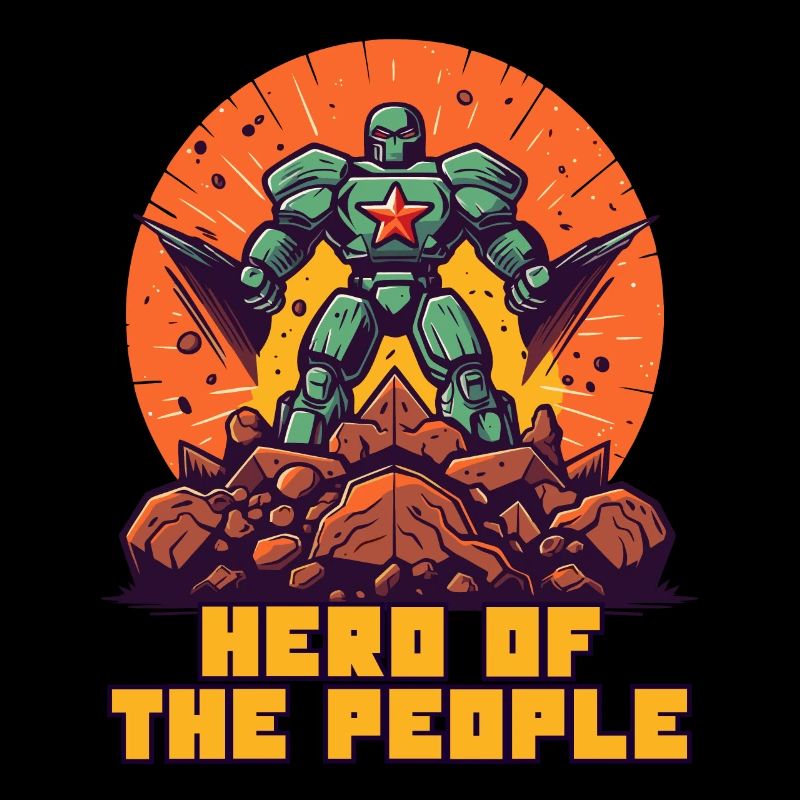 Bande dessinée de dessin animé, héros du peuple