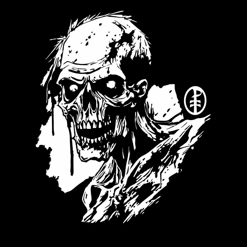 Der Horror ist hier: Skelett Zombie