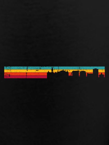 Sunset Skyline Gradient Silhouette