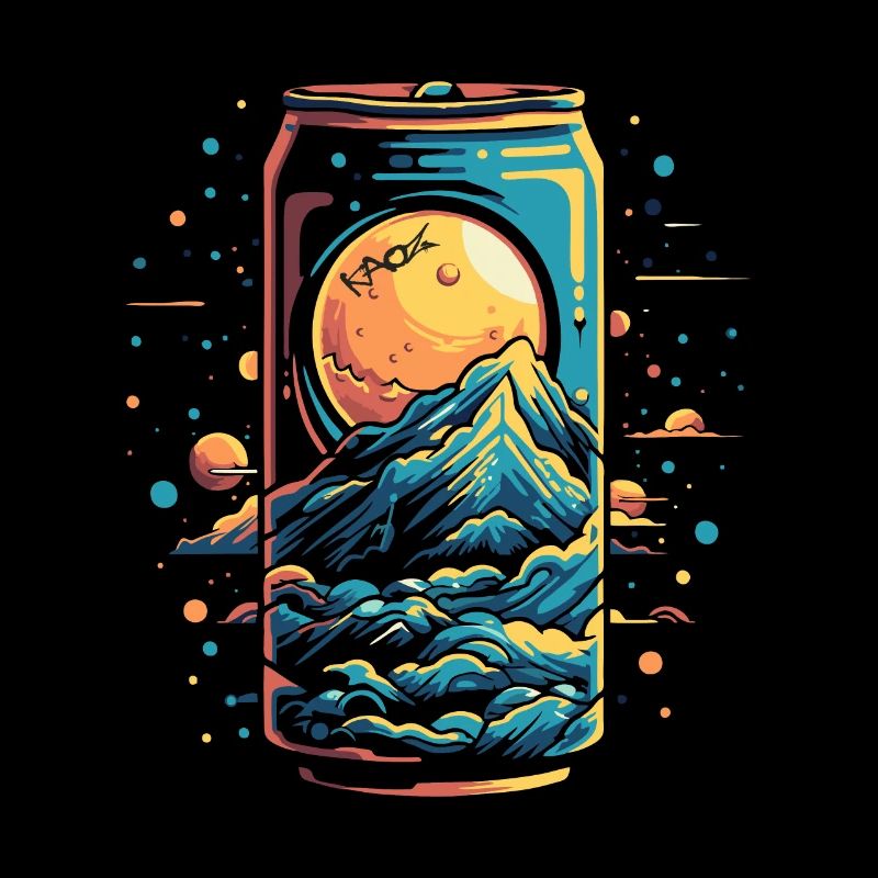 Space Universe Soda Can