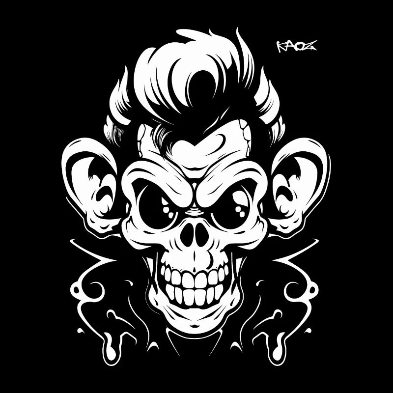 Graffiti-Tattoo-Affe