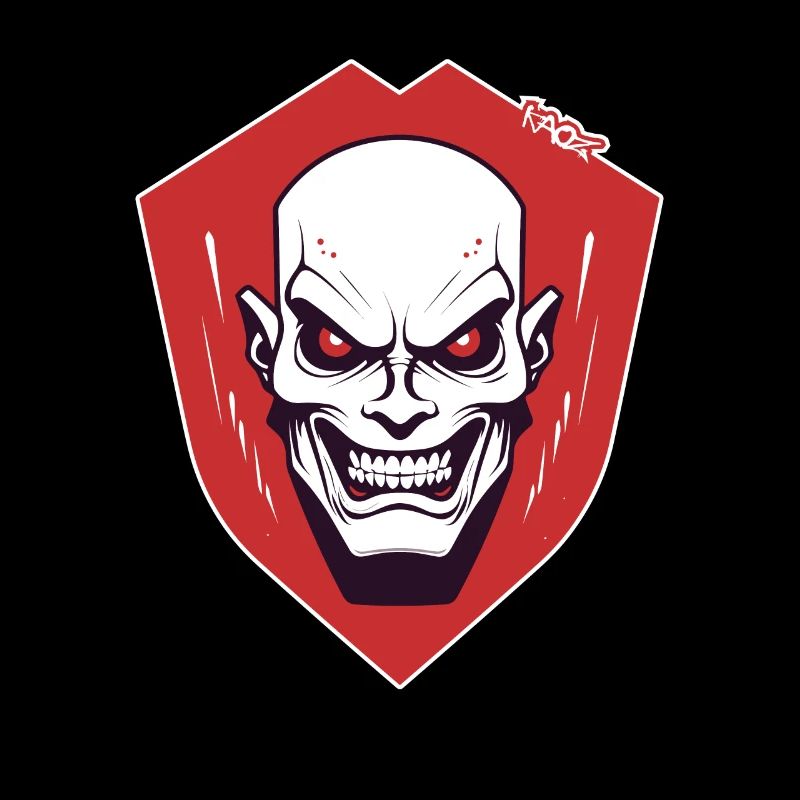 Wütend, Glücklich, Psycho: lachen eines Monster