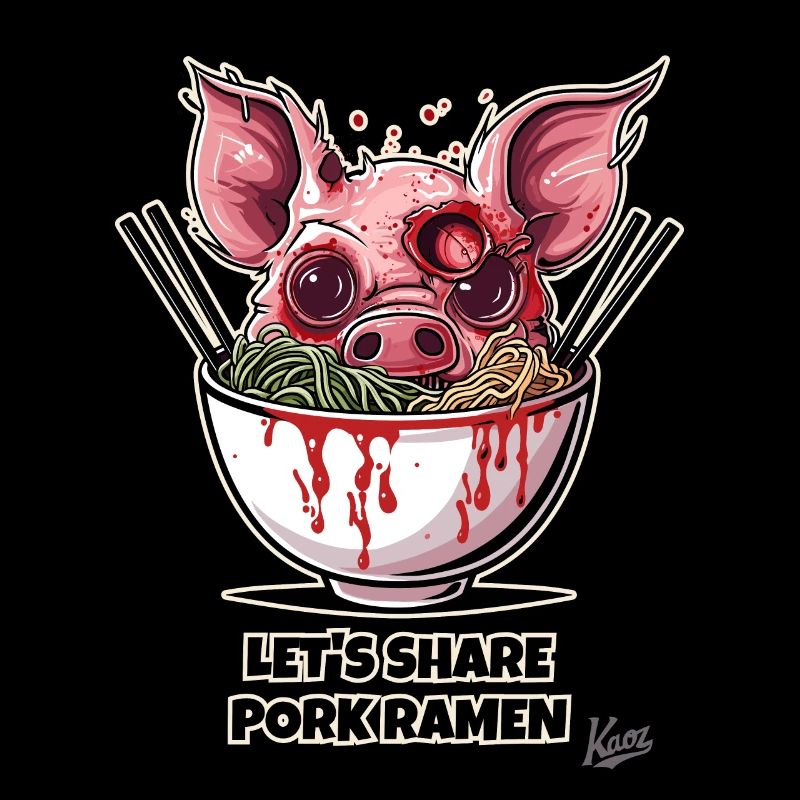 Lass uns Zombie-Schweine-Ramen-Nudeln teilen
