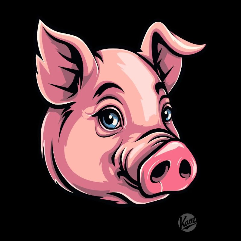 Drôle de cochon rose