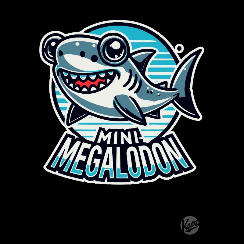 Petit requin mégalodon mignon