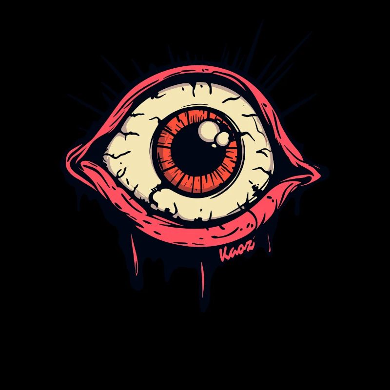 Unheimlich, hypnotisch und wach, das Auge