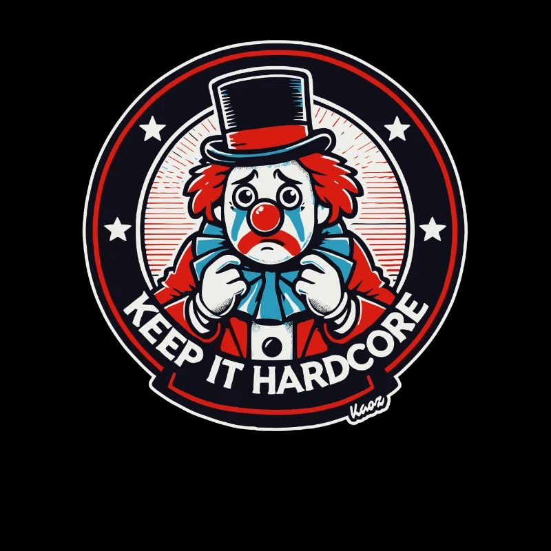Keep It Hardcore Clown Design