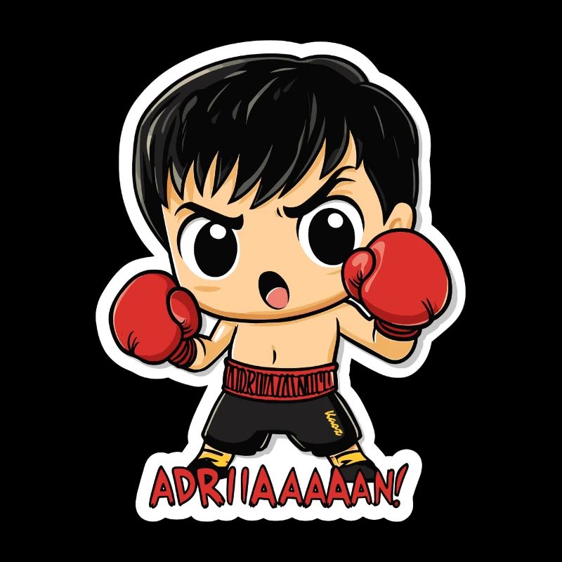 Chibi Boxer – Kampfgeist mit Kultzitat