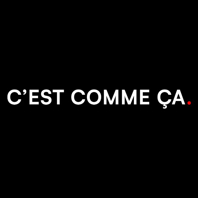 C’EST COMME ÇA. Humour Minimal Moderne