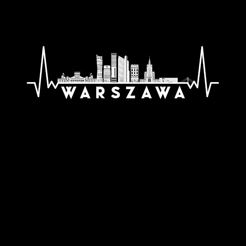 Heartbeat Skyline Pologne-Varsovie-Varsovie