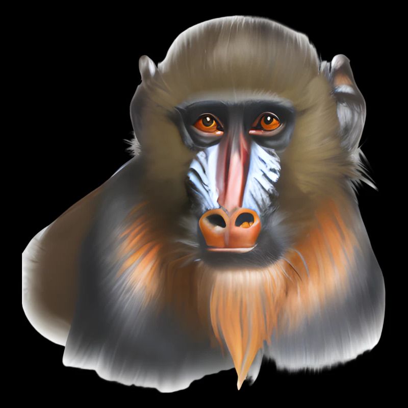 Mandrill Affe