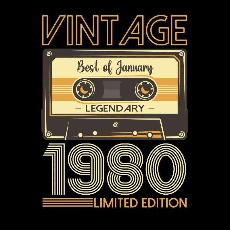 January born 1980 43rd birthday gift