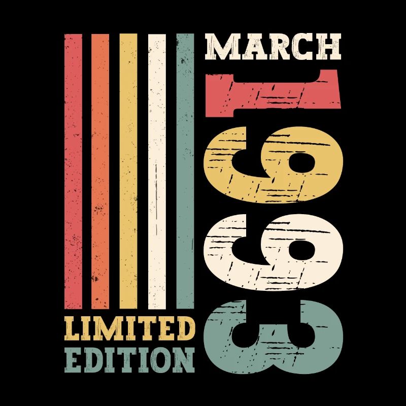 30th birthday March Born 1993 Limited Edition