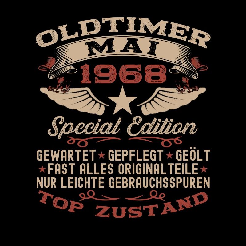55. Geburtstag Mann Oldtimer Mai Jahrgang 1968
