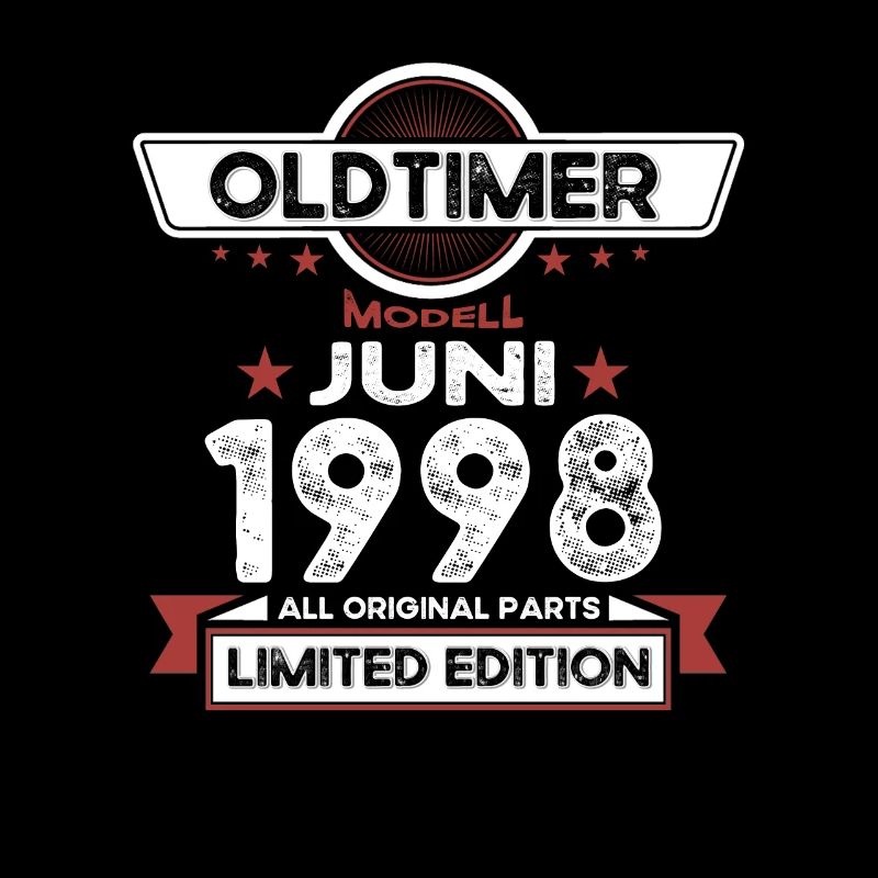 25. Geburtstag Mann Oldtimer Juni Jahrgang 1998