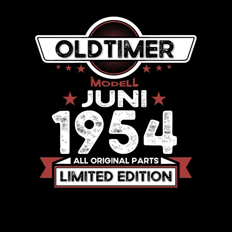 70. Geburtstag Mann Oldtimer Juni Jahrgang 1954