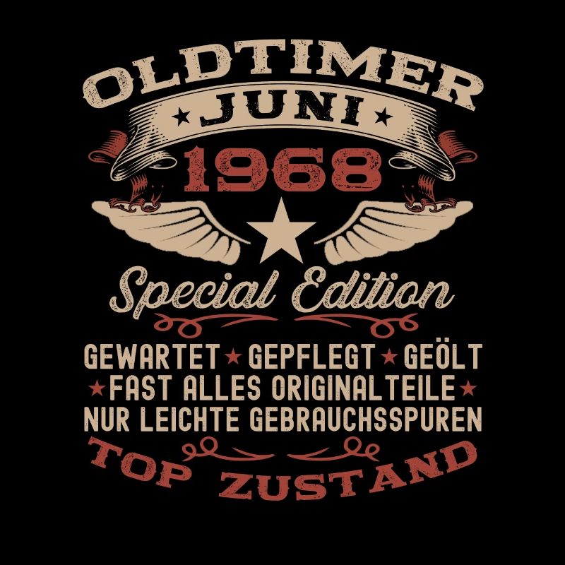 55. Geburtstag Mann Juni Jahrgang 1968 Oldtimer