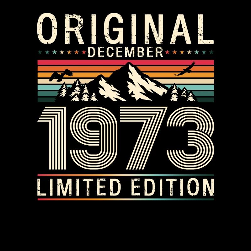 50e anniversaire Original Décembre Né 1973