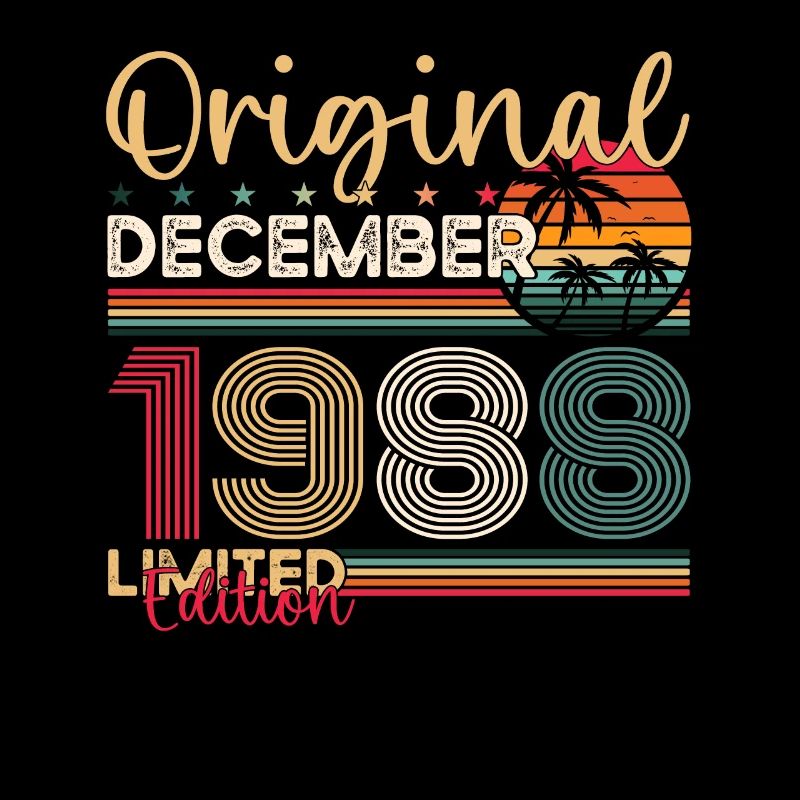 35th Birthday Original December Born 1988