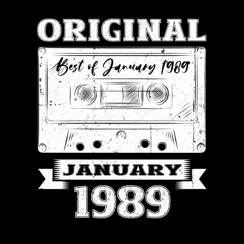 35e anniversaire Cassette janvier Vintage 1989