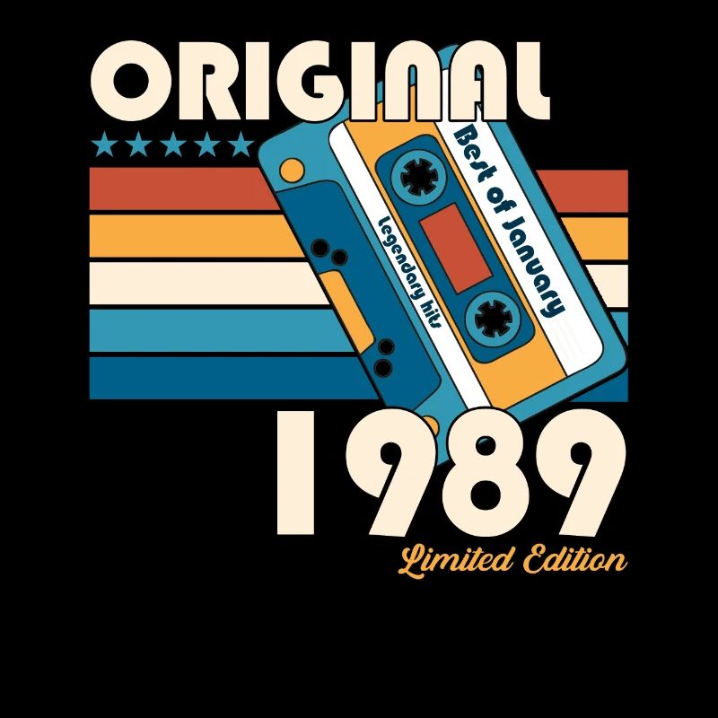 35e anniversaire Cassette janvier Vintage 1989