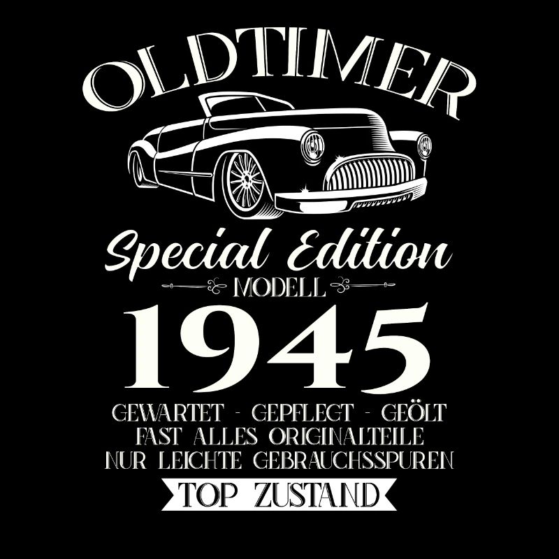 80. Geburtstag Oldtimer 1945 Jahrgang 1945