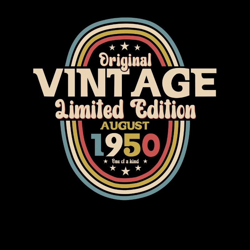74e anniversaire Original Août 1950 Millésime 1950