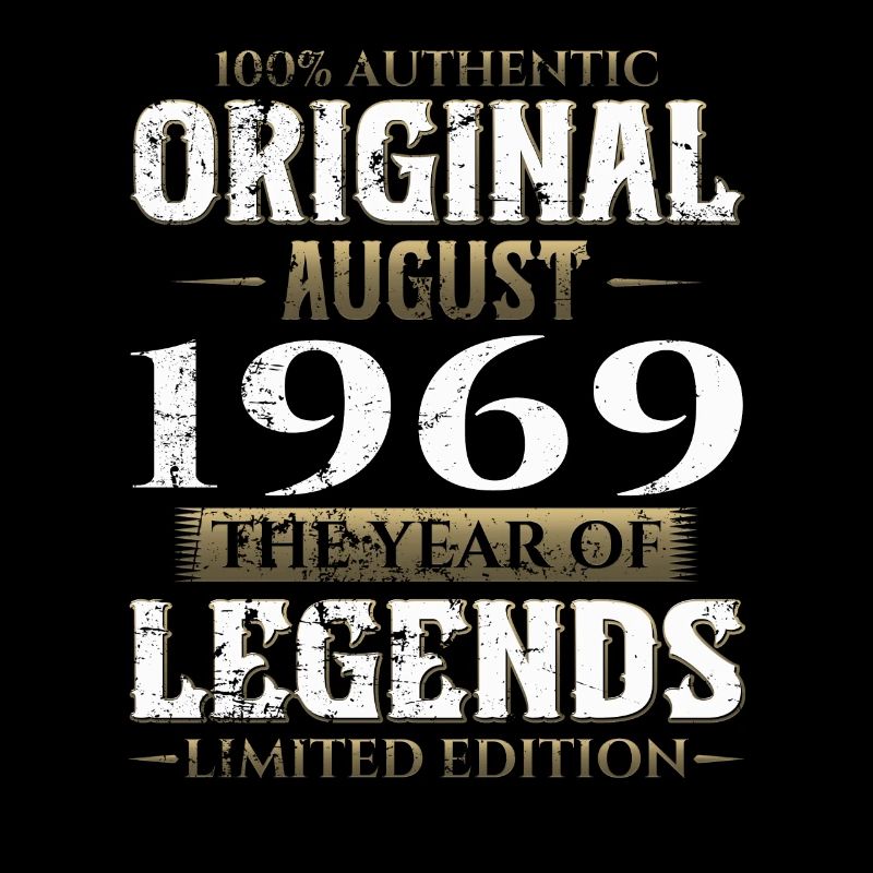 55th Birthday Original August 1969 Born 1969