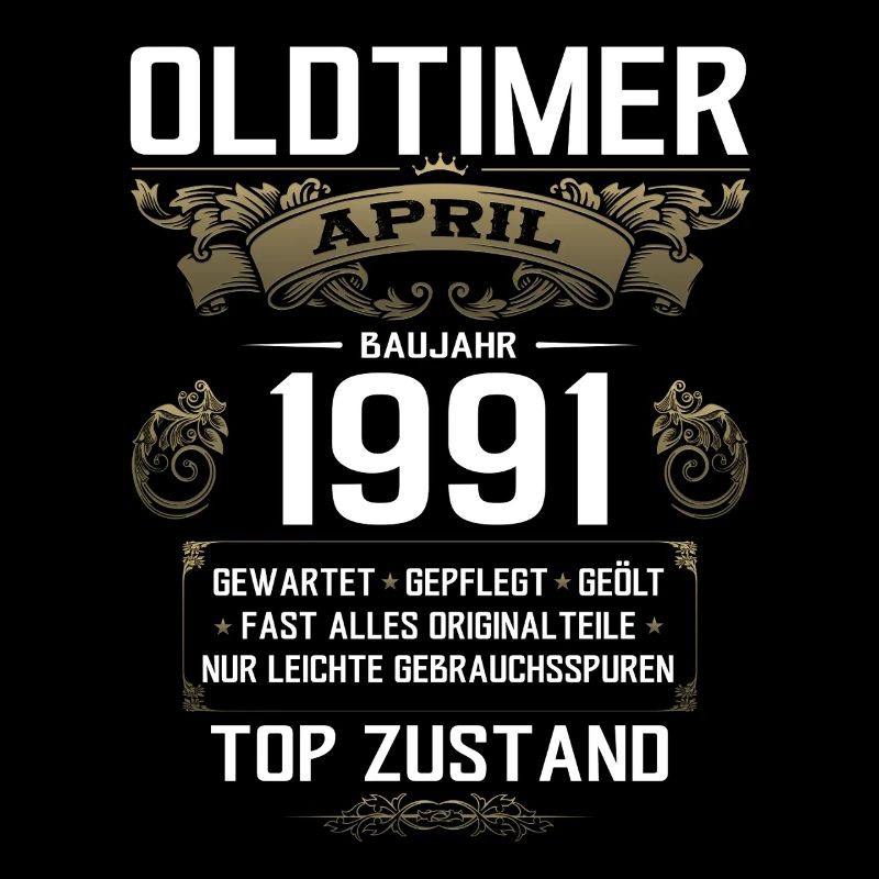 34. Geburtstag Geschenk Mann Oldtimer April 1991