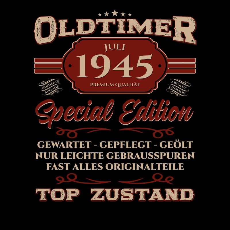 80. Geburtstag Oldtimer Juli Jahrgang 1945