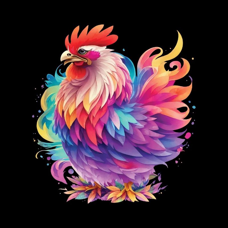 Colorful Chicken Chicken Lover Chickens Design