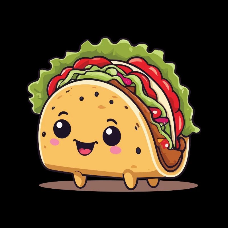 Kawaii Taco Cinco De Mayo Funny Design