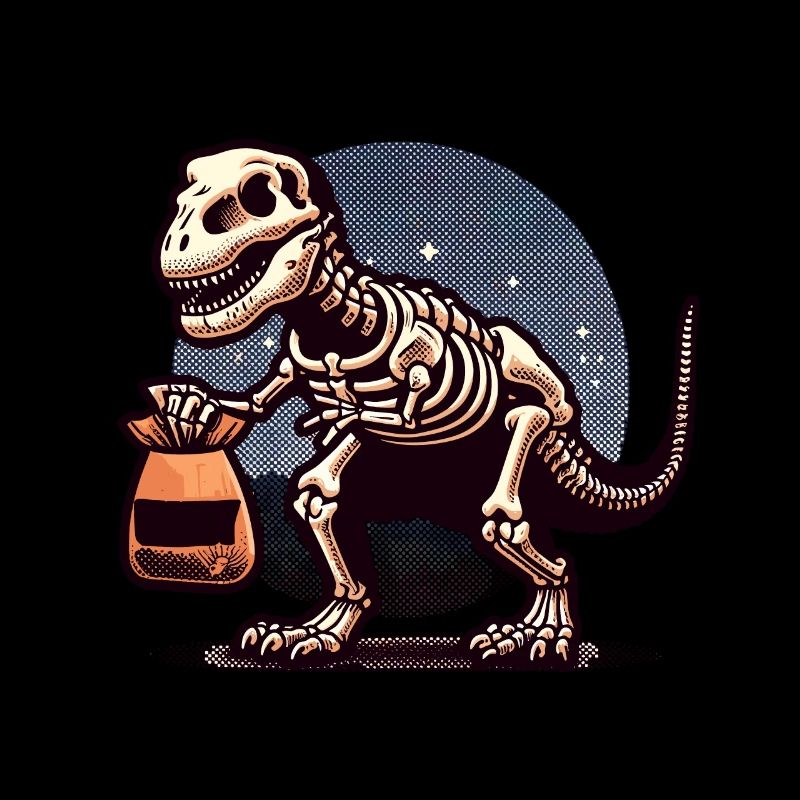 T-Rex Dinosaurier Süßes Oder Saures Halloween