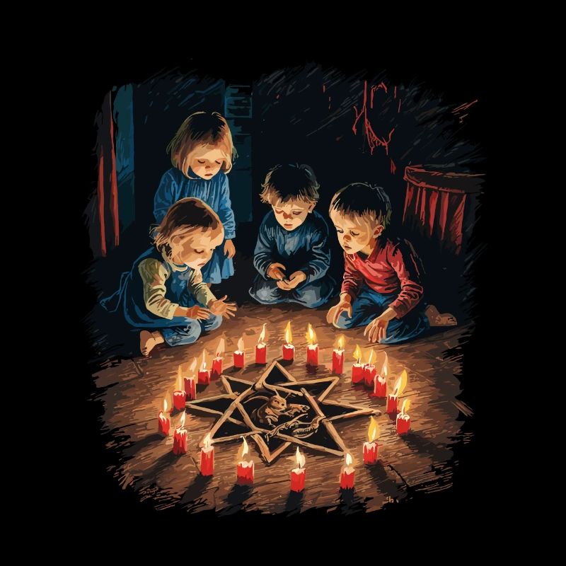 Rituels d’invocation occulte Rétro Vintage Design