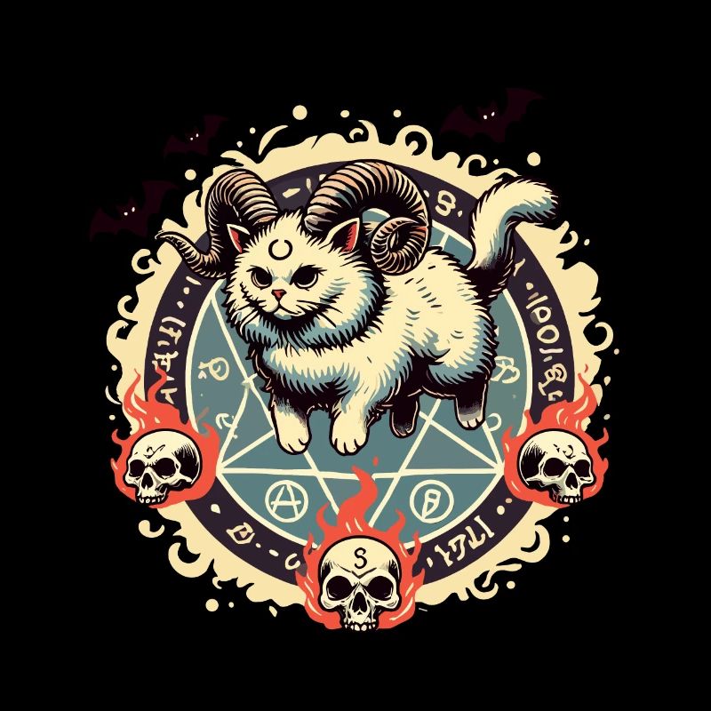 Mignon Lucifer chat drôle chats invocation