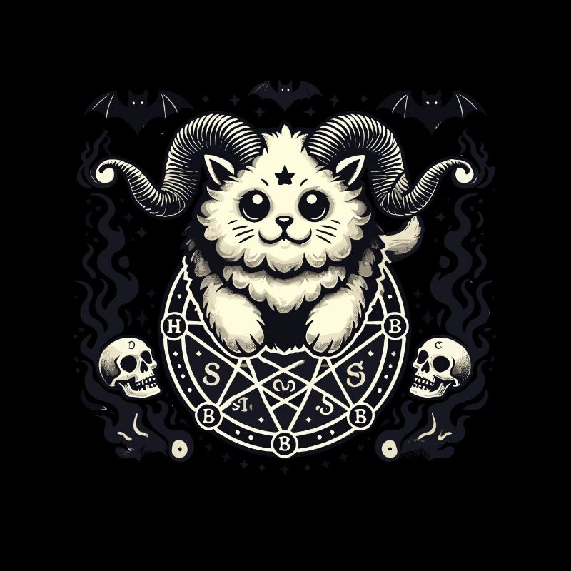 Mignon Lucifer chat drôle chats invocation