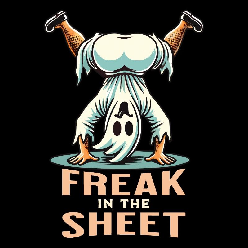 Freak In Sheet Lustiges Gespenster Design