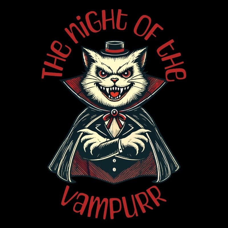 Chat vampire La nuit du vampire