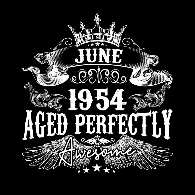 1954 | Juni 1954 Geburtstag Perfekt gealtert