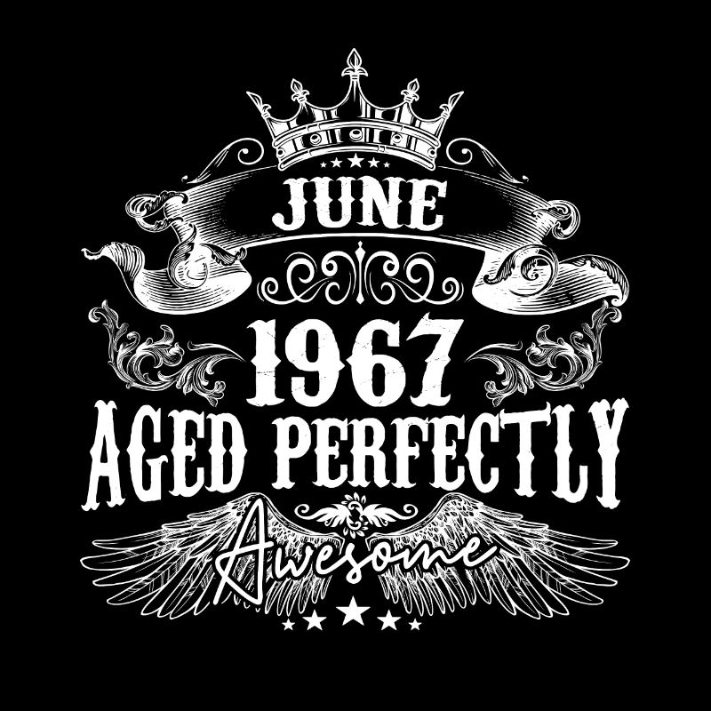 1967| Juni 1967 Geburtstag Perfekt gealtert