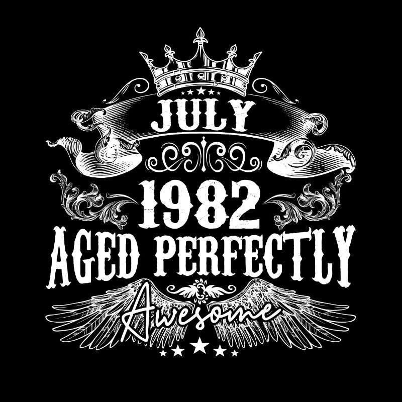 1982 | Juli 1982 Geburtstag Perfekt gealtert