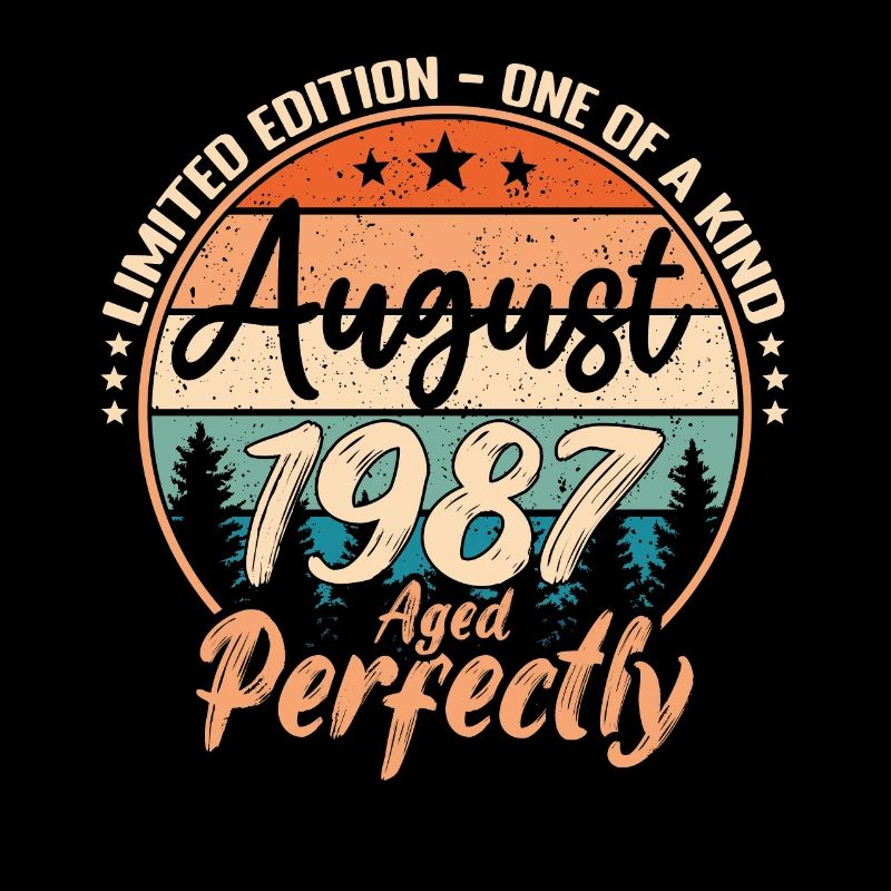 Août 1987 anniversaire 1987 légendes Août