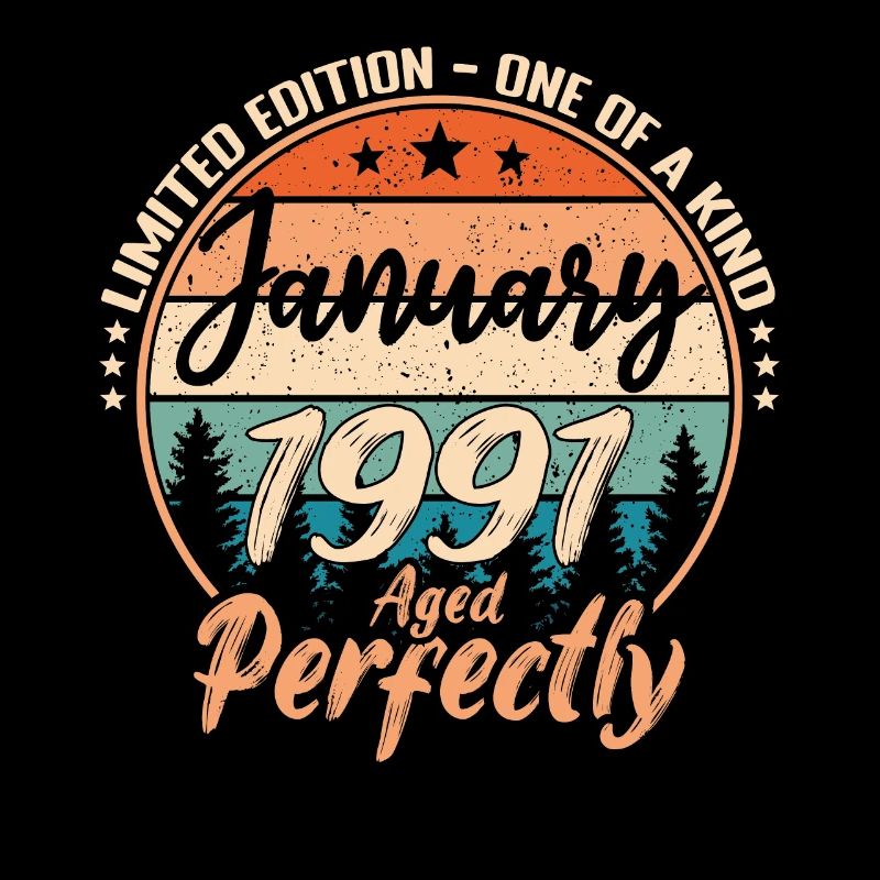 Janvier 1991 anniversaire 1991 légendes Janvier