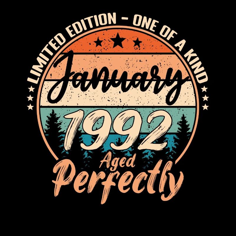 Janvier 1992 anniversaire 1992 légendes Janvier