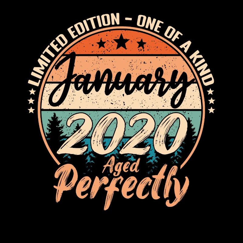 Janvier 2020 anniversaire 2020 légendes Janvier